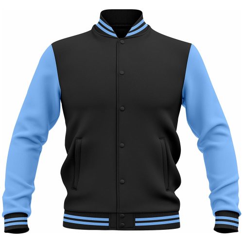 LJ-104 Black Personalized Varsity Letter Jacket