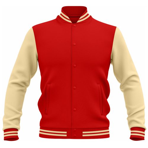 LJ-119 Red Personalized Varsity Letter Jacket