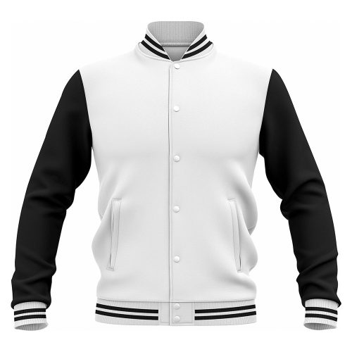 LJ-101 White Personalized Varsity Letter Jacket